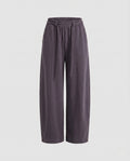 Women's High-Waisted Lounge Pants in Balloon Cut with Drawstring