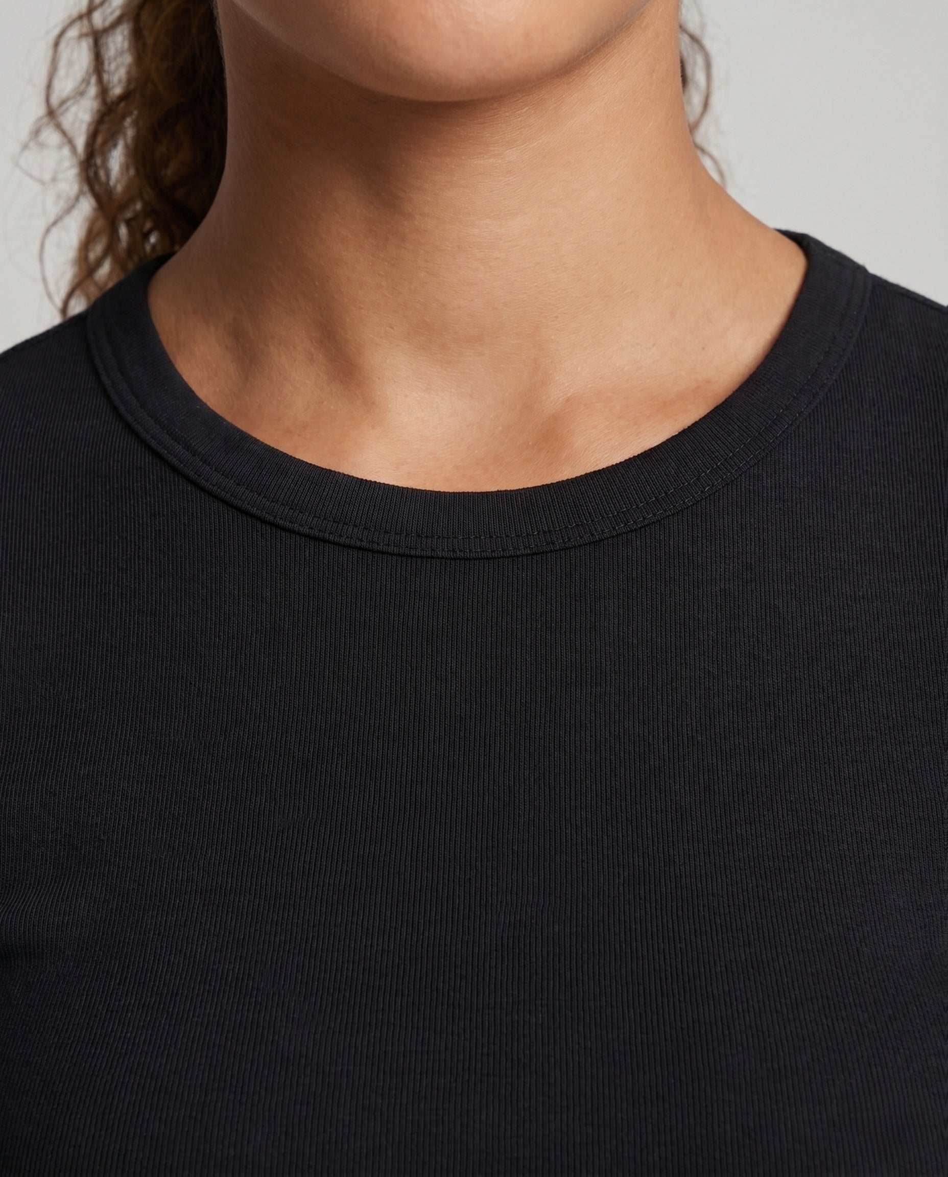 Women's Wide Flowing Pants with Contrasting Side Piping - Close-Up Detail