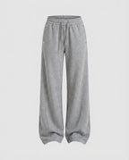 Women's Wide Jogging Pants made of Brushed Sweat Fabric