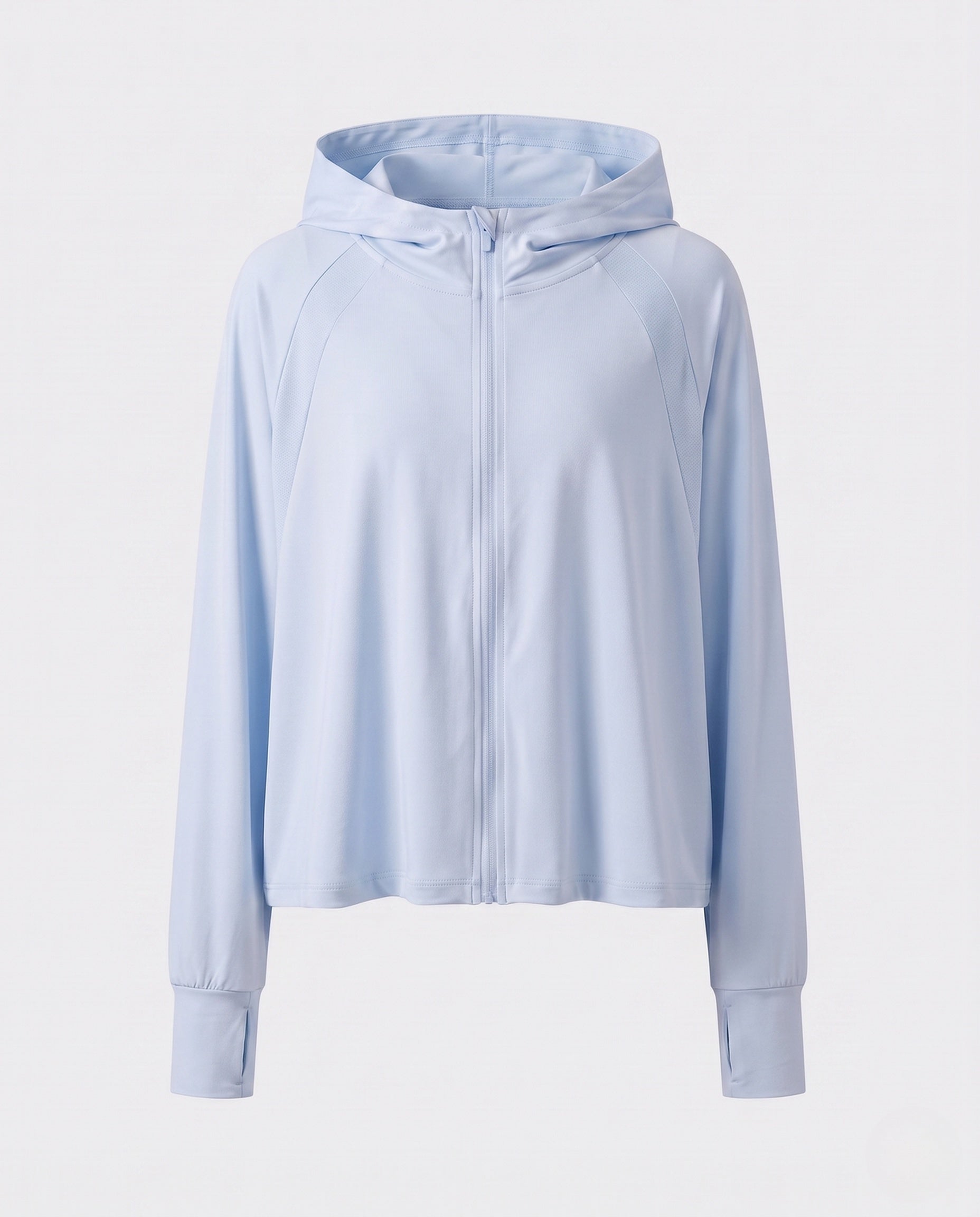 Women's Sporty Hoodie Jacket with Long Sleeves and Relaxed Fit