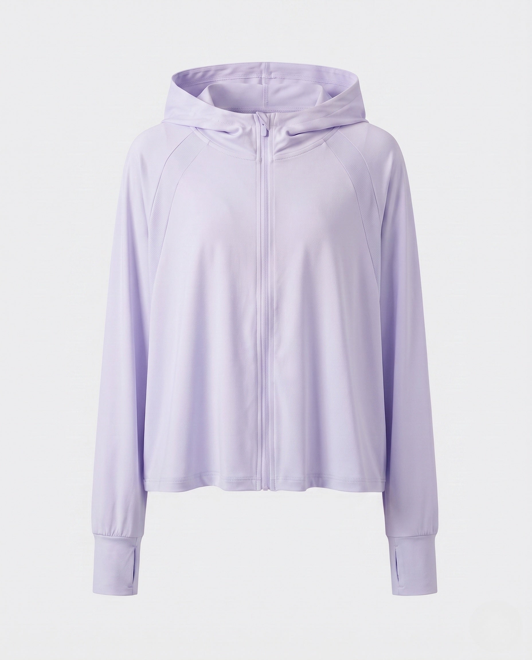 Women's Sporty Hoodie Jacket with Long Sleeves and Relaxed Fit