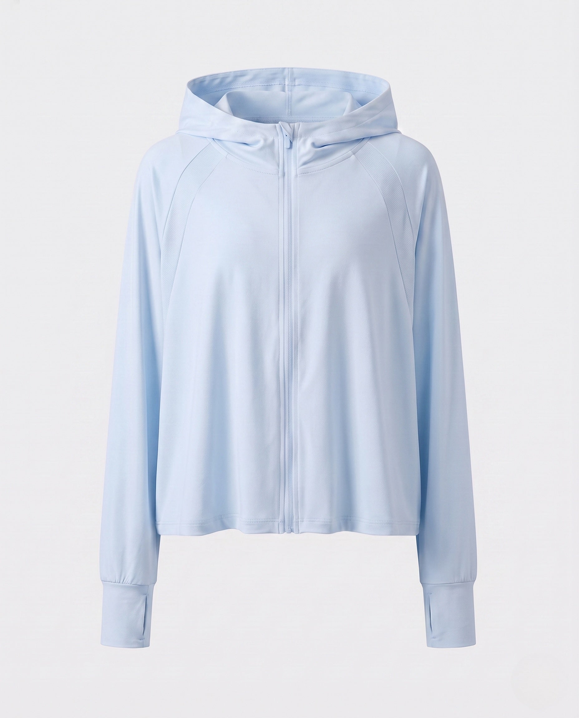 Women's Sporty Hoodie Jacket with Long Sleeves and Relaxed Fit
