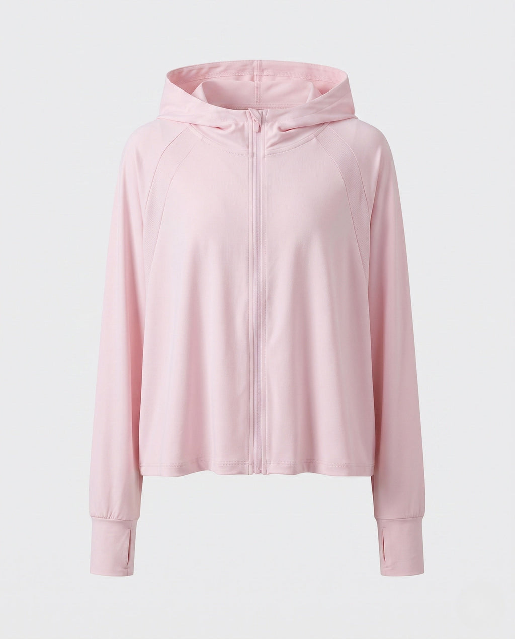 Women's Sporty Hoodie Jacket with Long Sleeves and Relaxed Fit