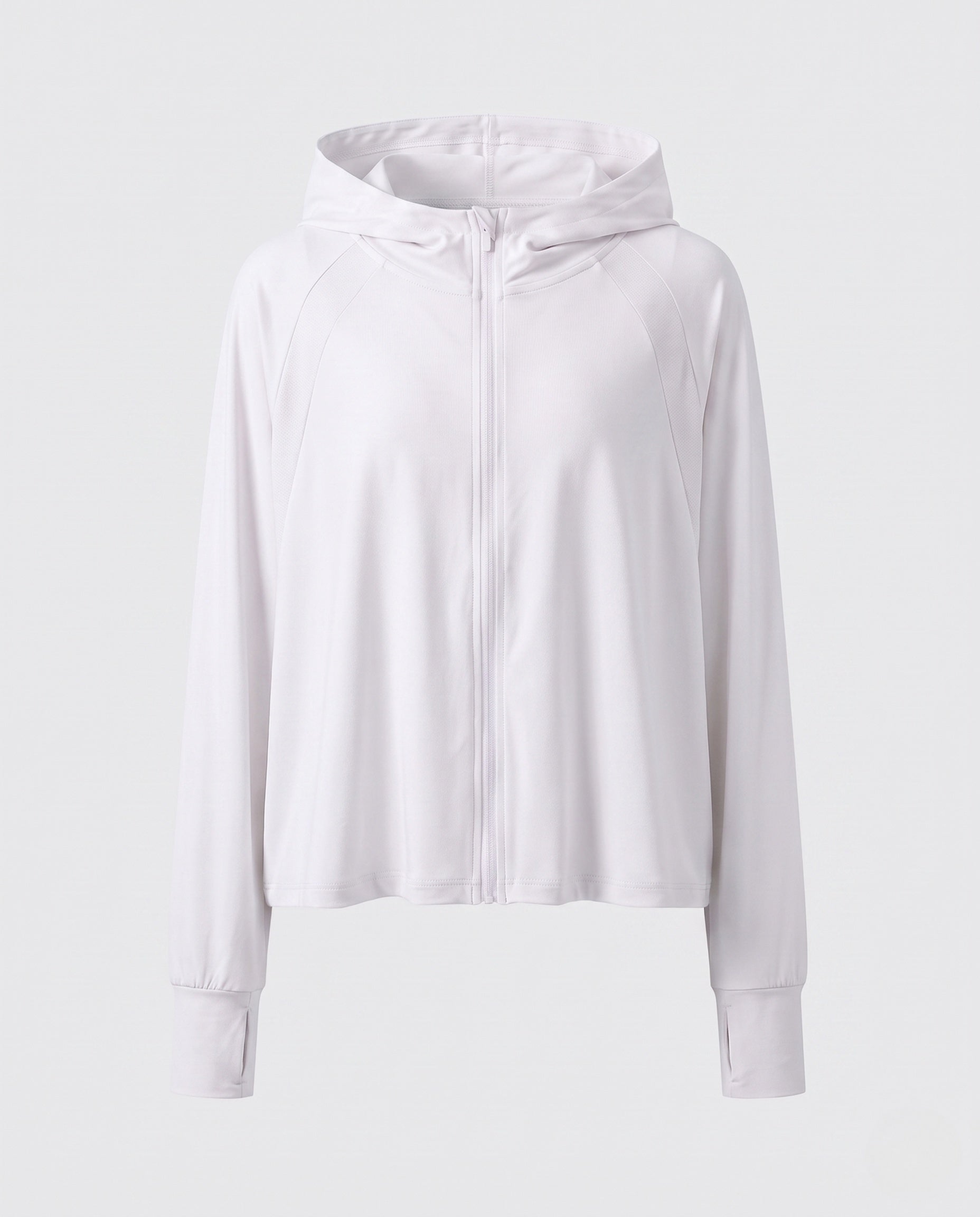 Women's Sporty Hoodie Jacket with Long Sleeves and Relaxed Fit