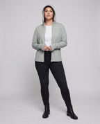 Women's Technical Sports Jacket with Hood and Breathable Inserts - Front View