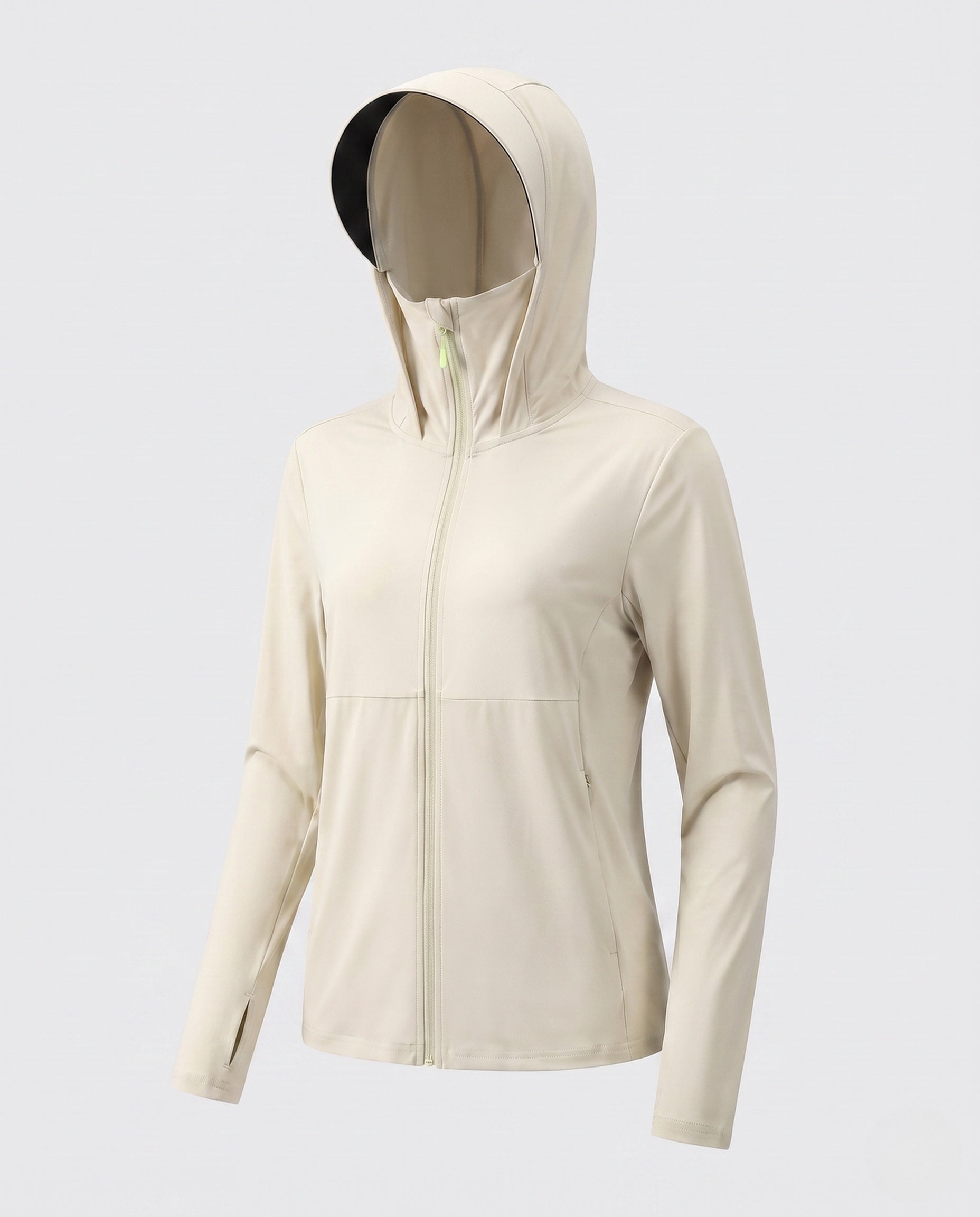 Women's Technical Sports Jacket with Hood and Breathable Inserts