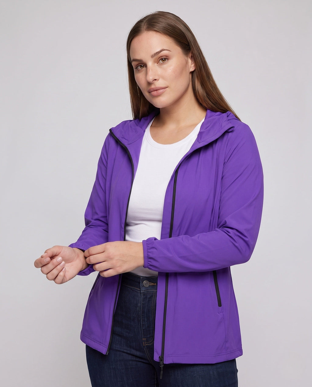 Women's Technical Sports Jacket - Upper Body View