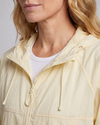 Women's Technical Windbreaker with Adjustable Hood - Close-Up Detail