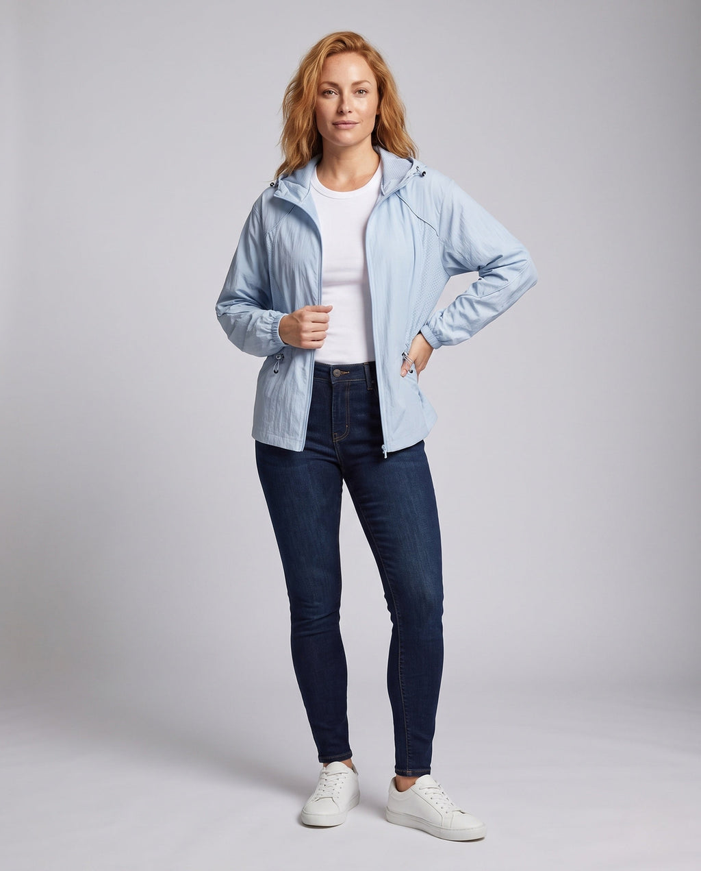 Women's UV Protection Outdoor Jacket with Breathable Properties - Front View
