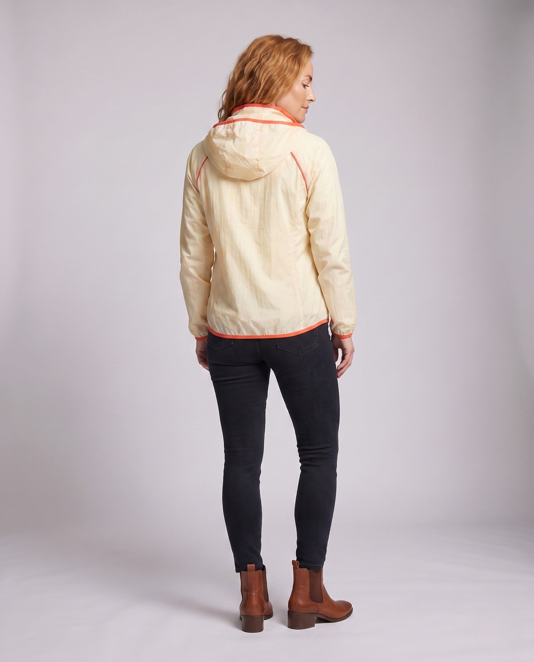 Women's UV Protection Jacket with Removable Hood - Back View