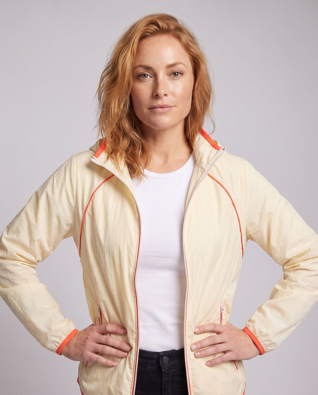 Women's UV Protection Jacket with Removable Hood - Upper Body View