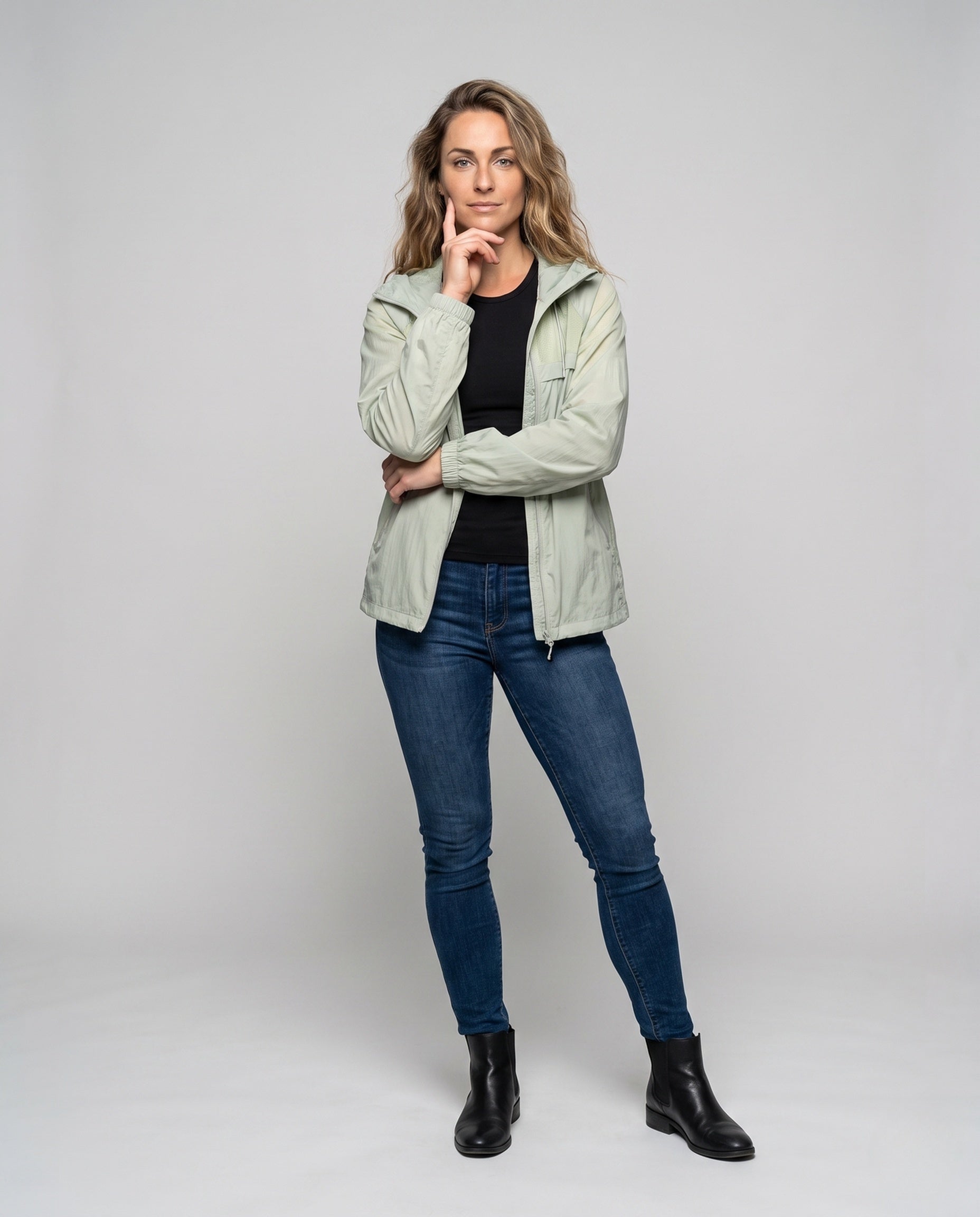 Women's Versatile Functional Jacket with Breathable Properties - Front View