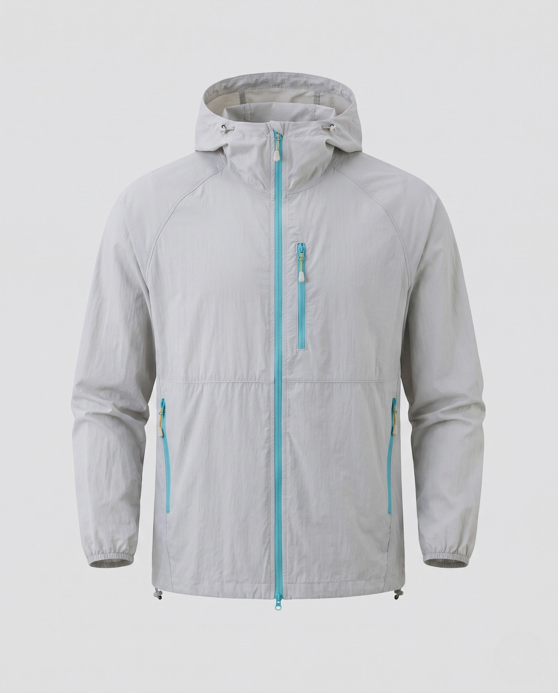 Women's Waterproof Lightweight Jacket with Functional Zipper Pockets