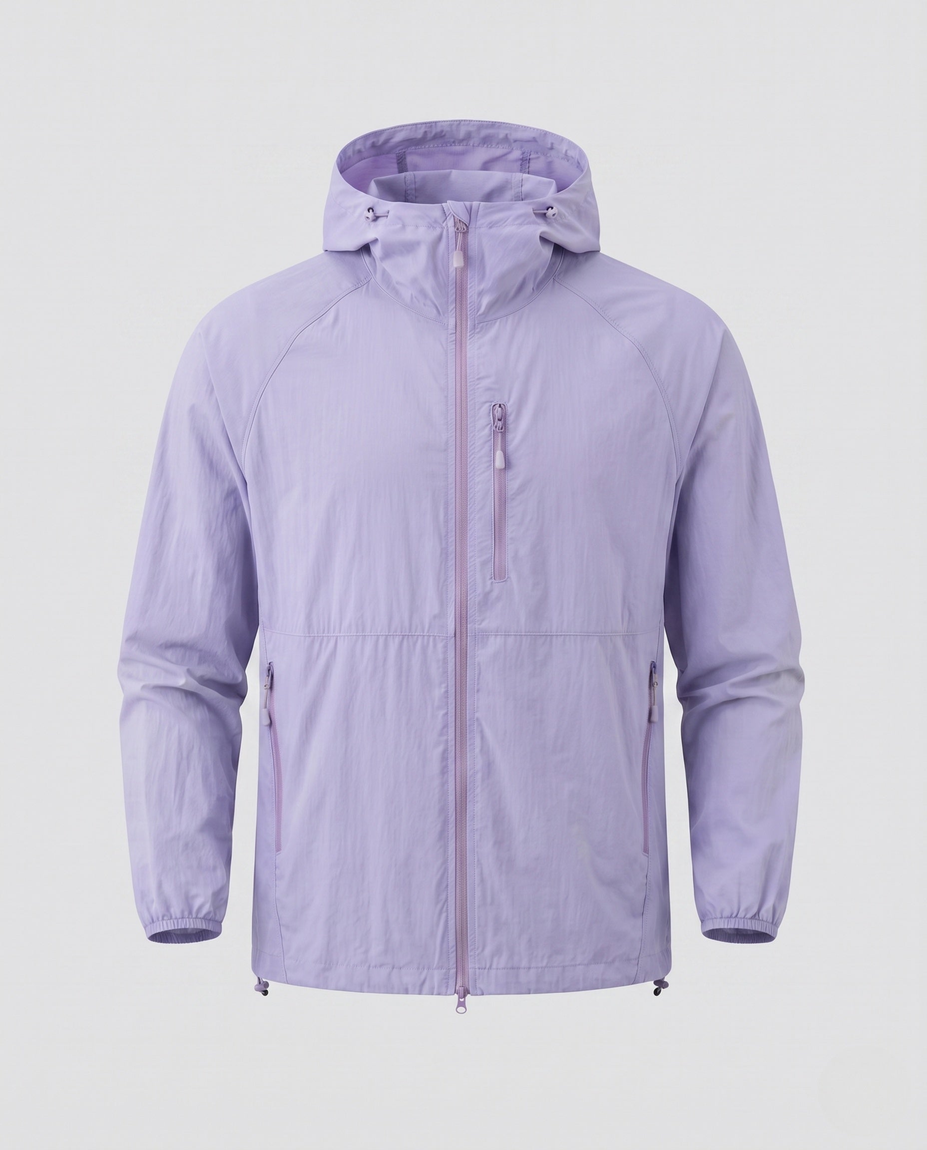 Women's Waterproof Lightweight Jacket with Functional Zipper Pockets