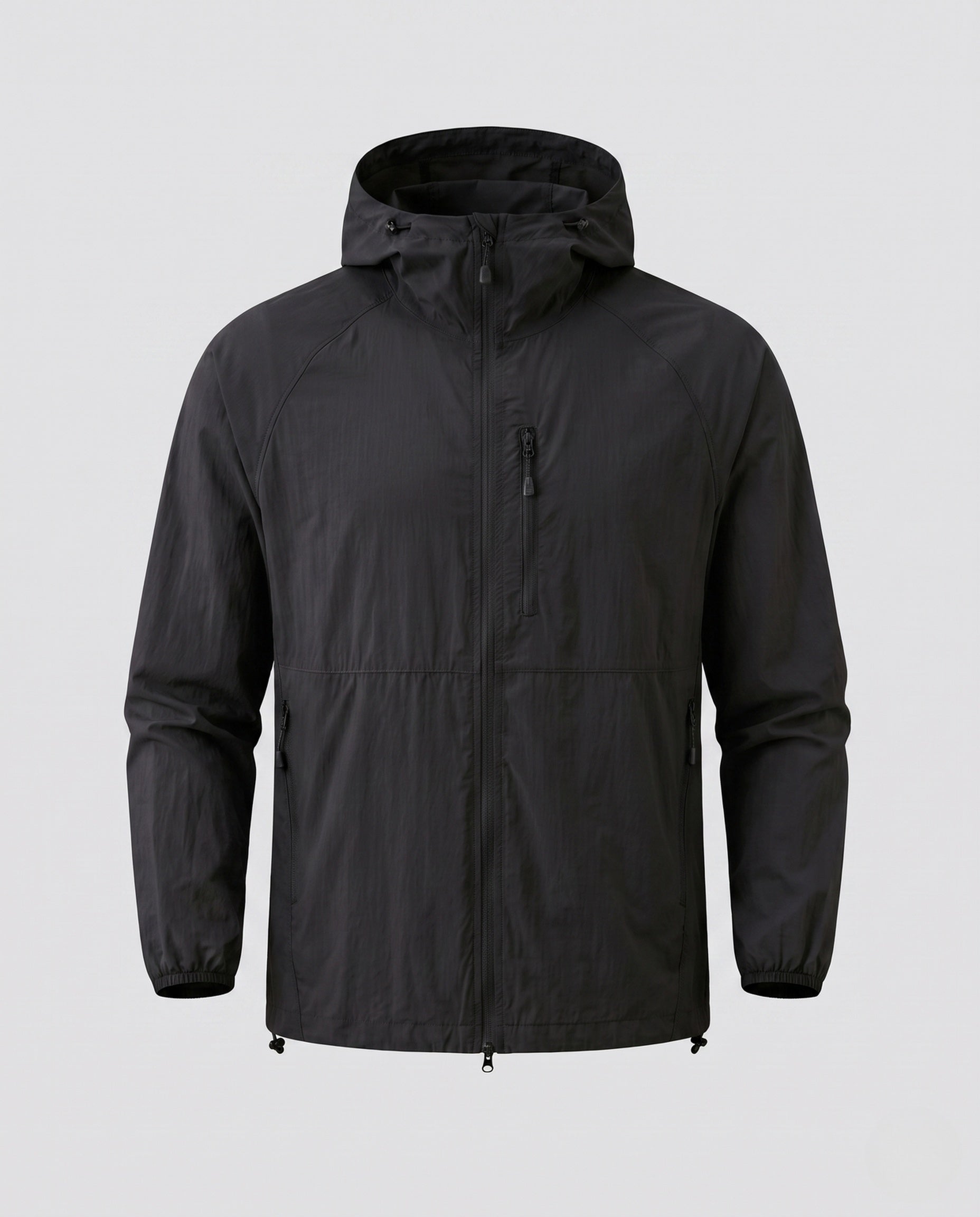 Women's Waterproof Lightweight Jacket with Functional Zipper Pockets