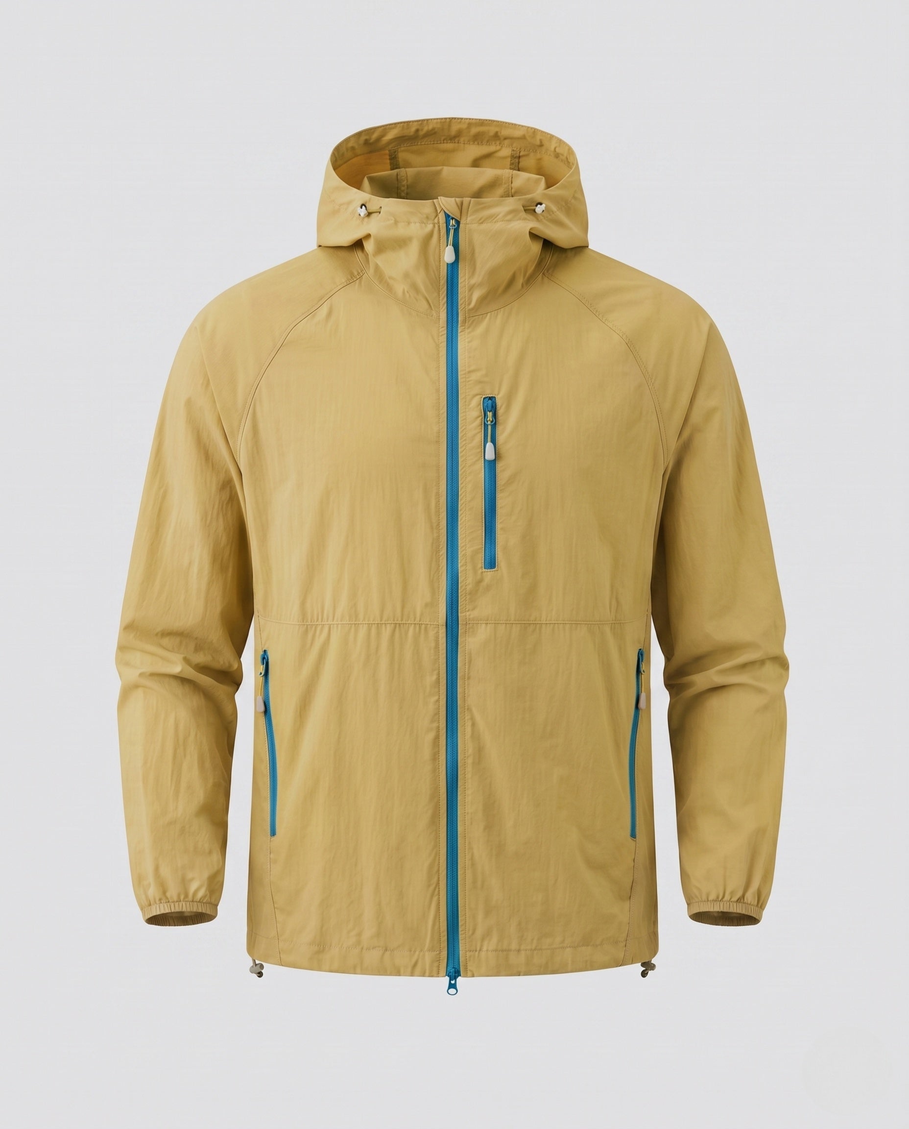 Women's Waterproof Lightweight Jacket with Functional Zipper Pockets