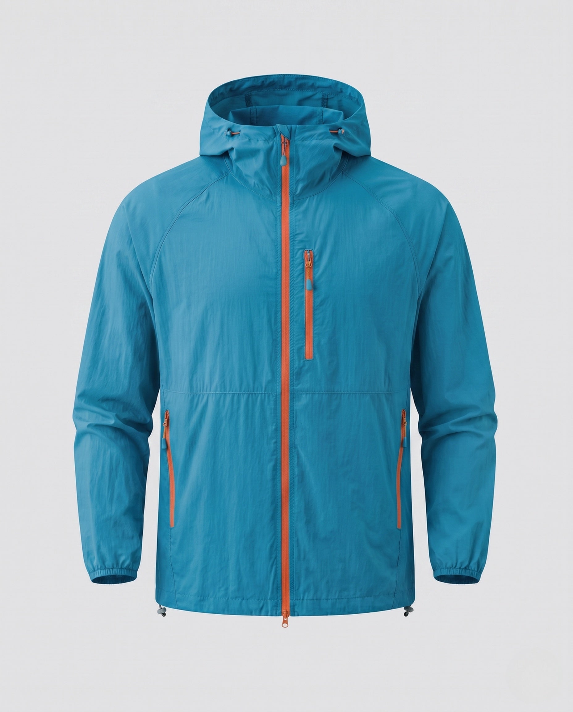 Women's Waterproof Lightweight Jacket with Functional Zipper Pockets
