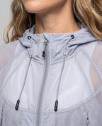 Women's Windproof Breathable Jacket with UV Protection - Close-Up Detail
