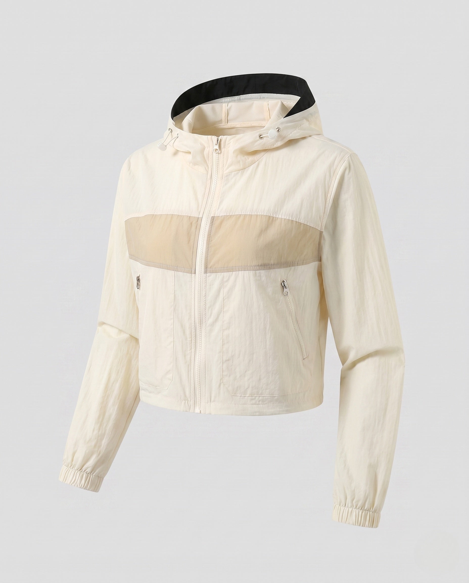 Women's Short Multifunctional Outdoor Jacket with Hood