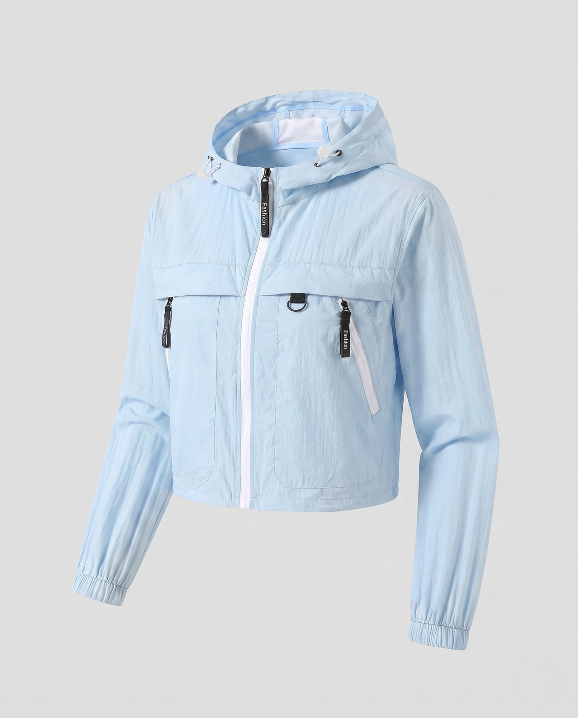 Women's Short Multifunctional Outdoor Jacket with Hood