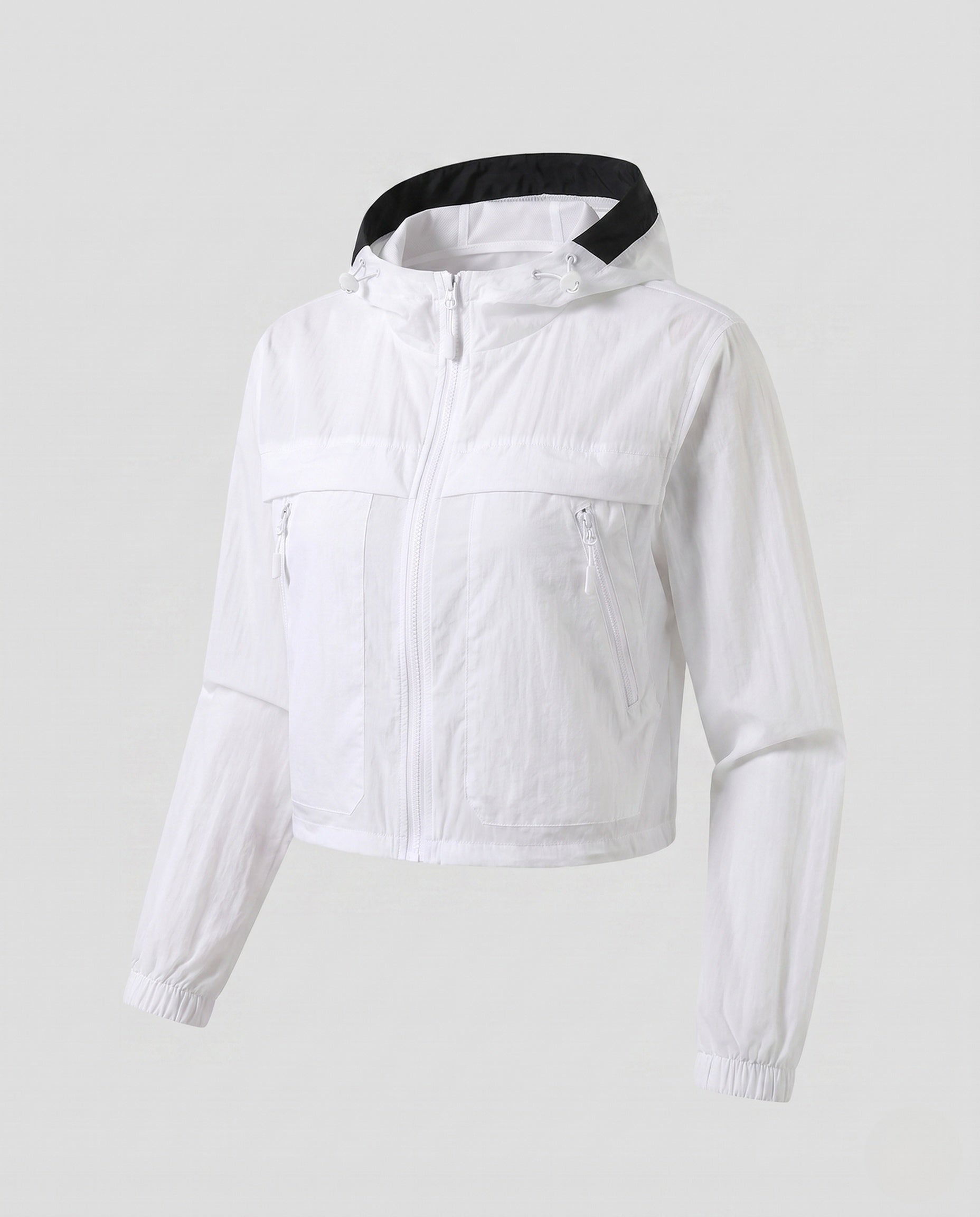 Women's Short Multifunctional Outdoor Jacket with Hood