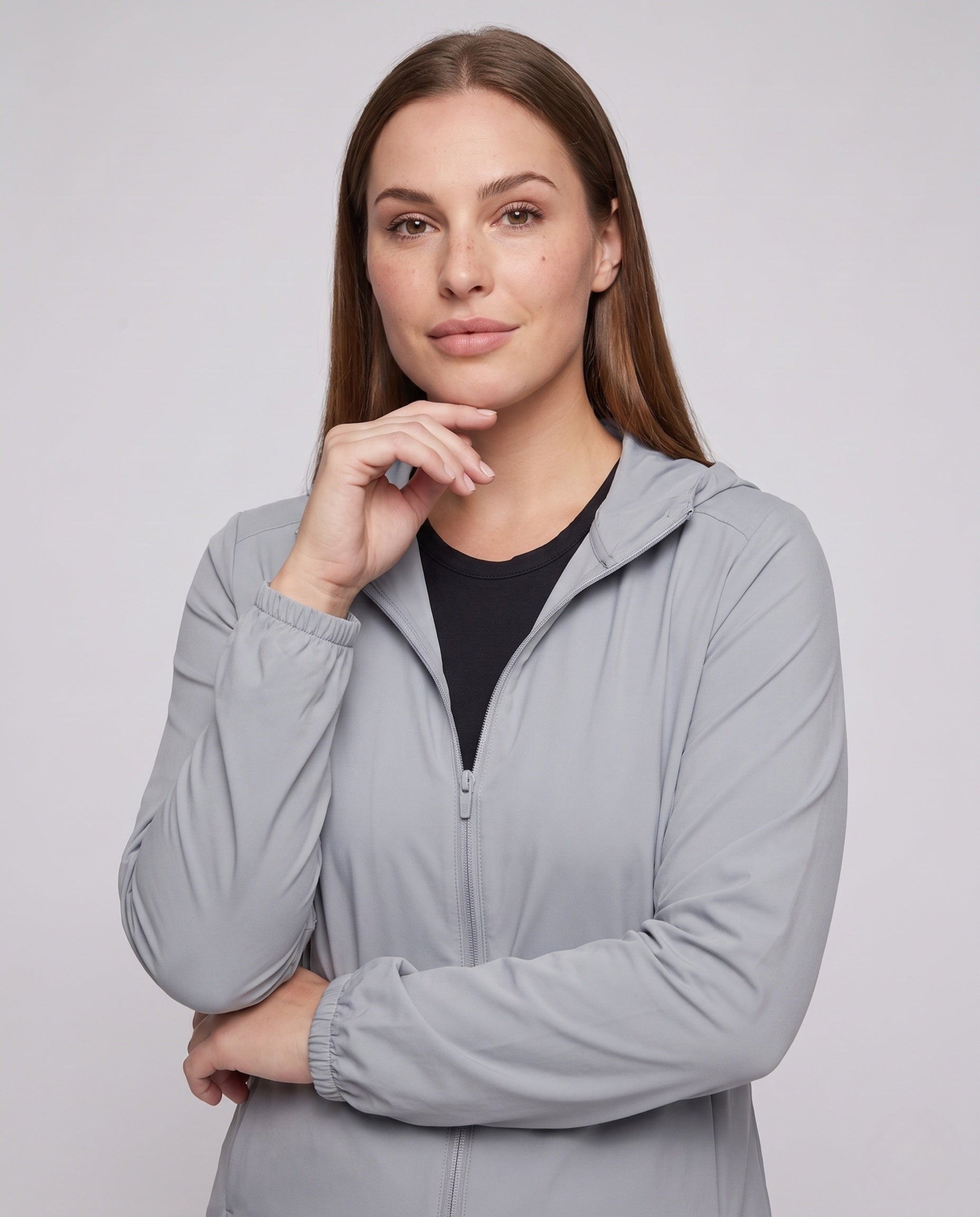 Women's Lightweight Functional Jacket with Breathable Properties - Upper Body View