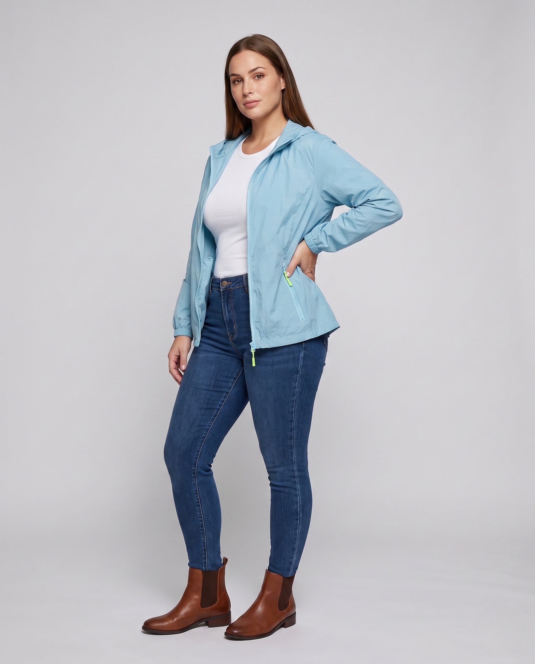Women's Lightweight Functional Jacket with Breathable Inserts - Front View