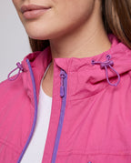 Women's Lightweight Outdoor Jacket with Adjustable Hood Area - Close-Up Detail