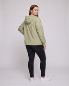 Women's Lightweight Outdoor Jacket with Adjustable Hood - Back View