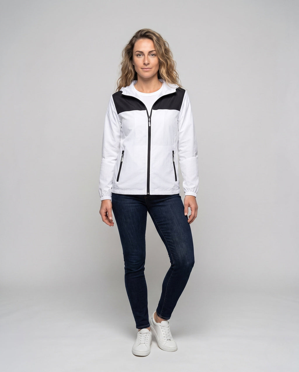 Women's Lightweight Water-Repellent Jacket with Breathable Properties - Front View