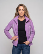 Women's Lightweight Windbreaker Jacket with Breathable Material - Upper Body View