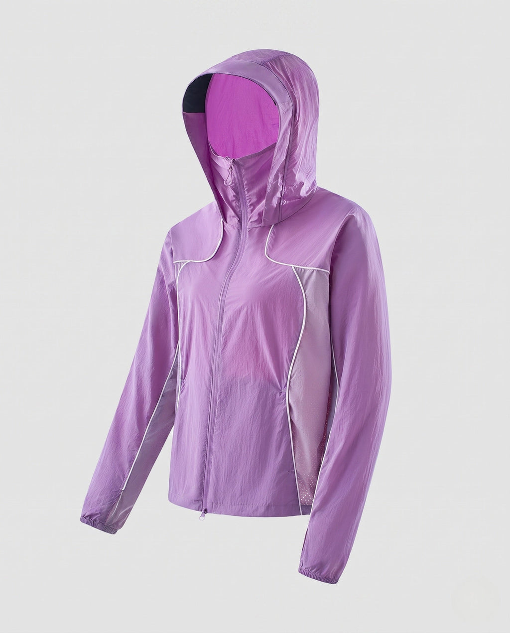 Women's Lightweight Windbreaker Jacket with Breathable Material