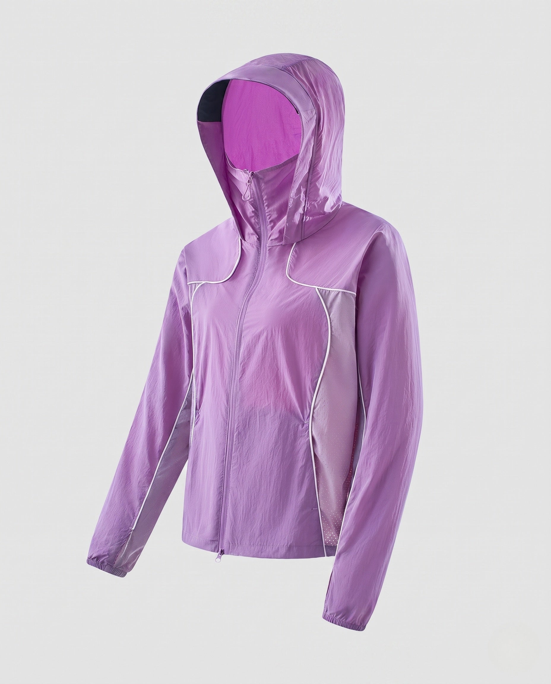 Women's Lightweight Windbreaker Jacket with Breathable Material