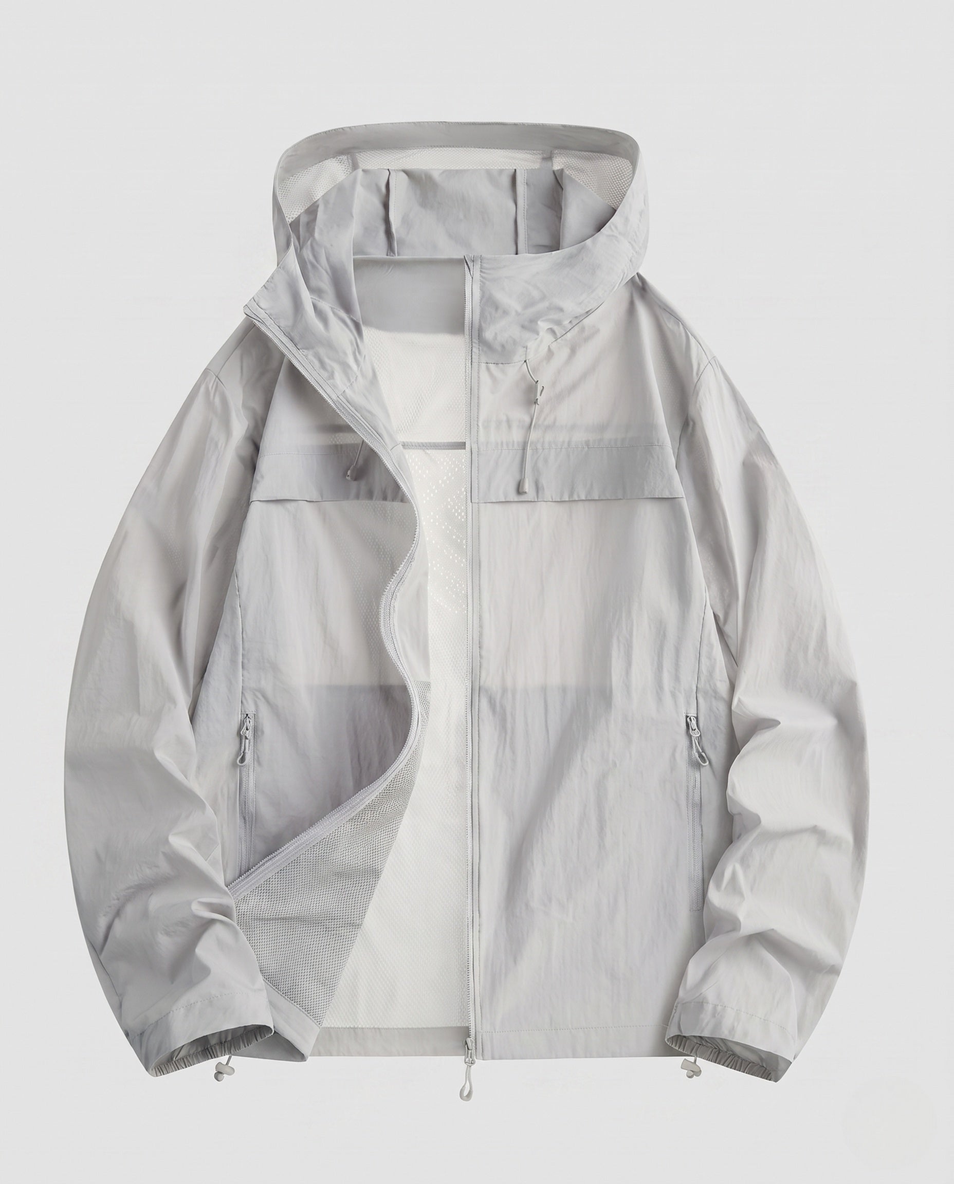 Women's Lightweight, Windproof Sports Jacket with Adjustable Hood