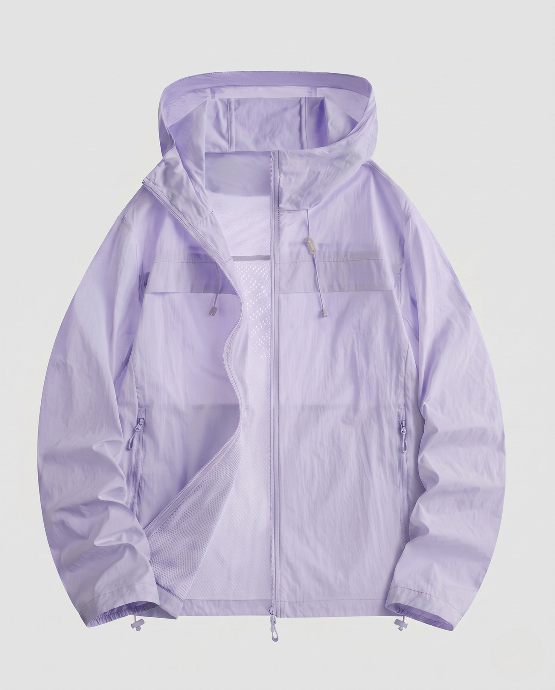 Women's Lightweight, Windproof Sports Jacket with Adjustable Hood