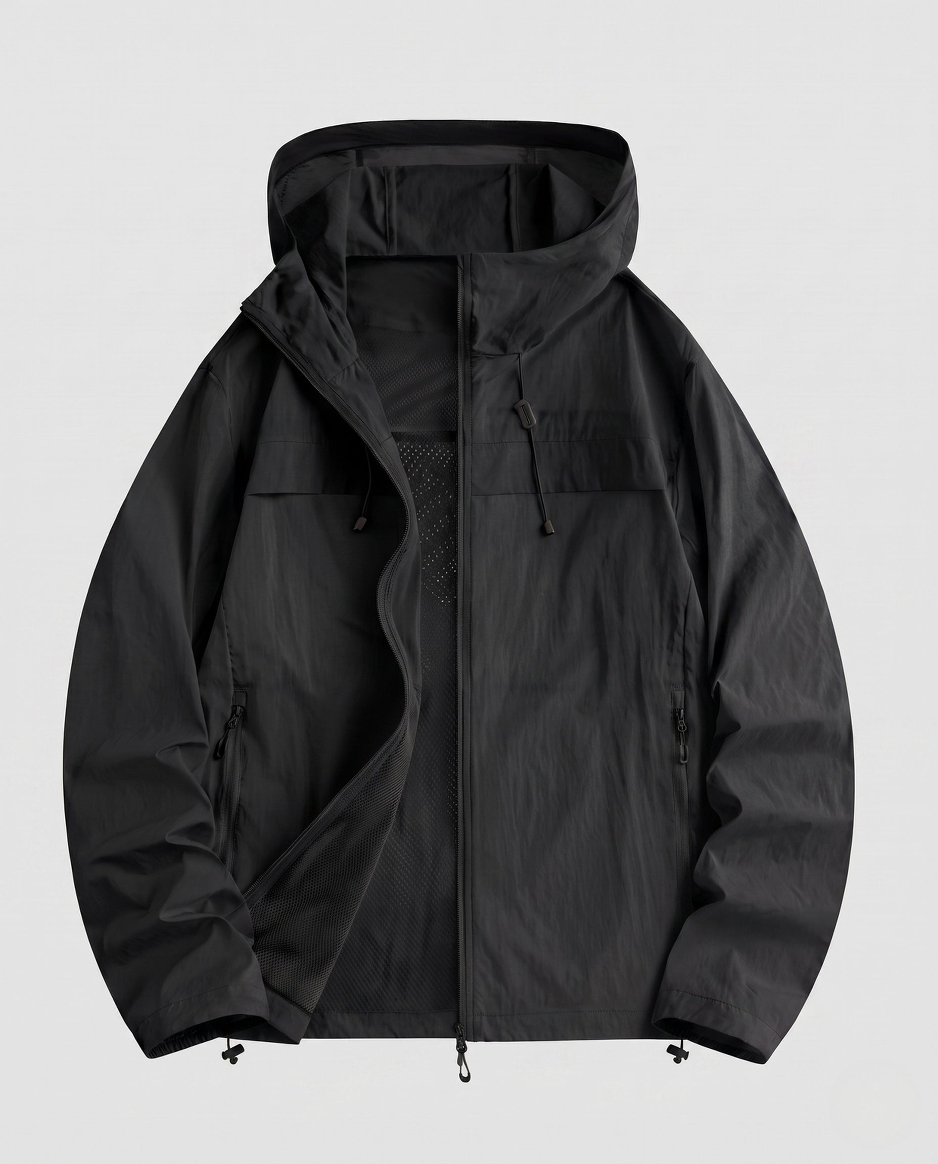 Women's Lightweight, Windproof Sports Jacket with Adjustable Hood