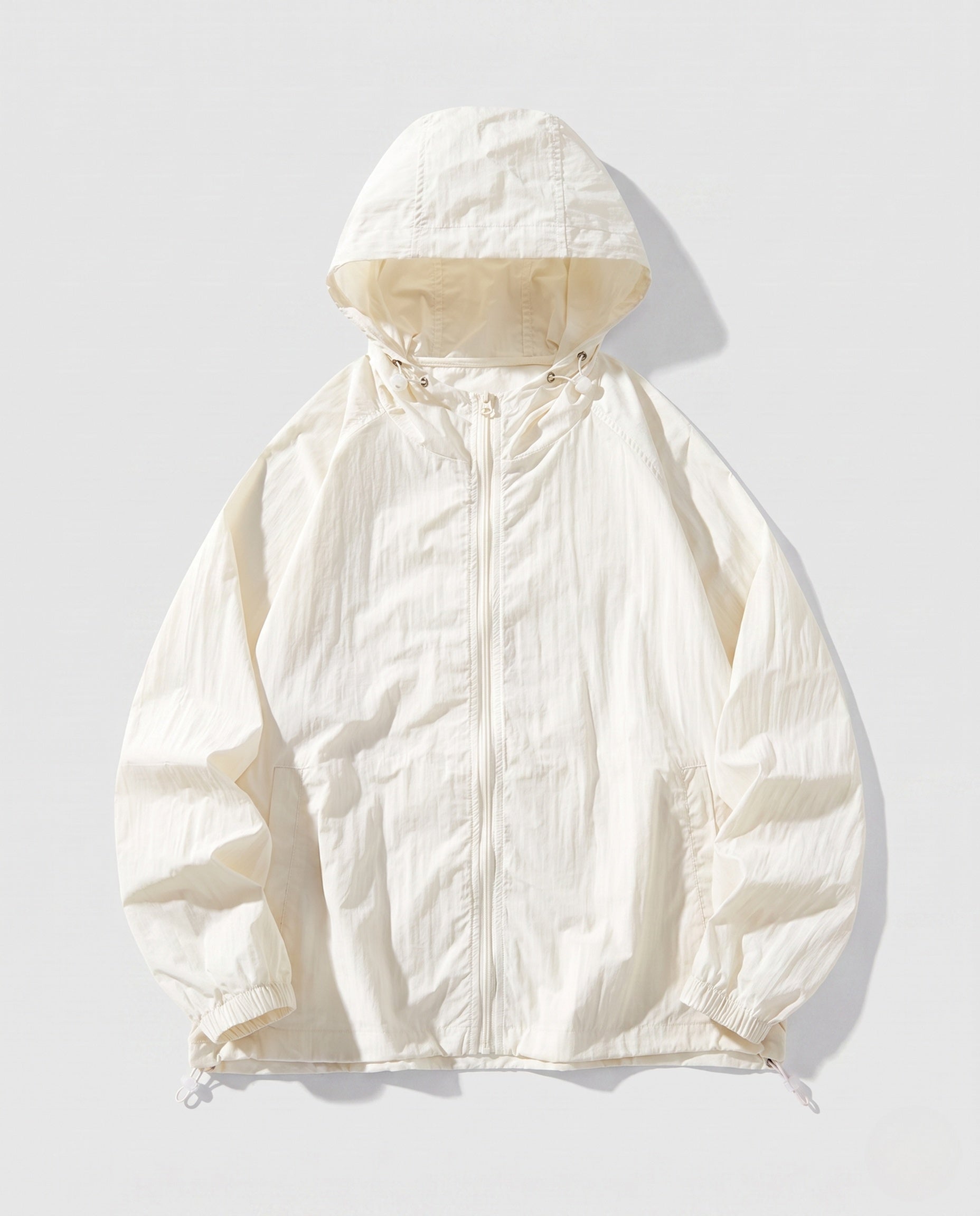 Women's Lightweight Windbreaker with Adjustable Hood