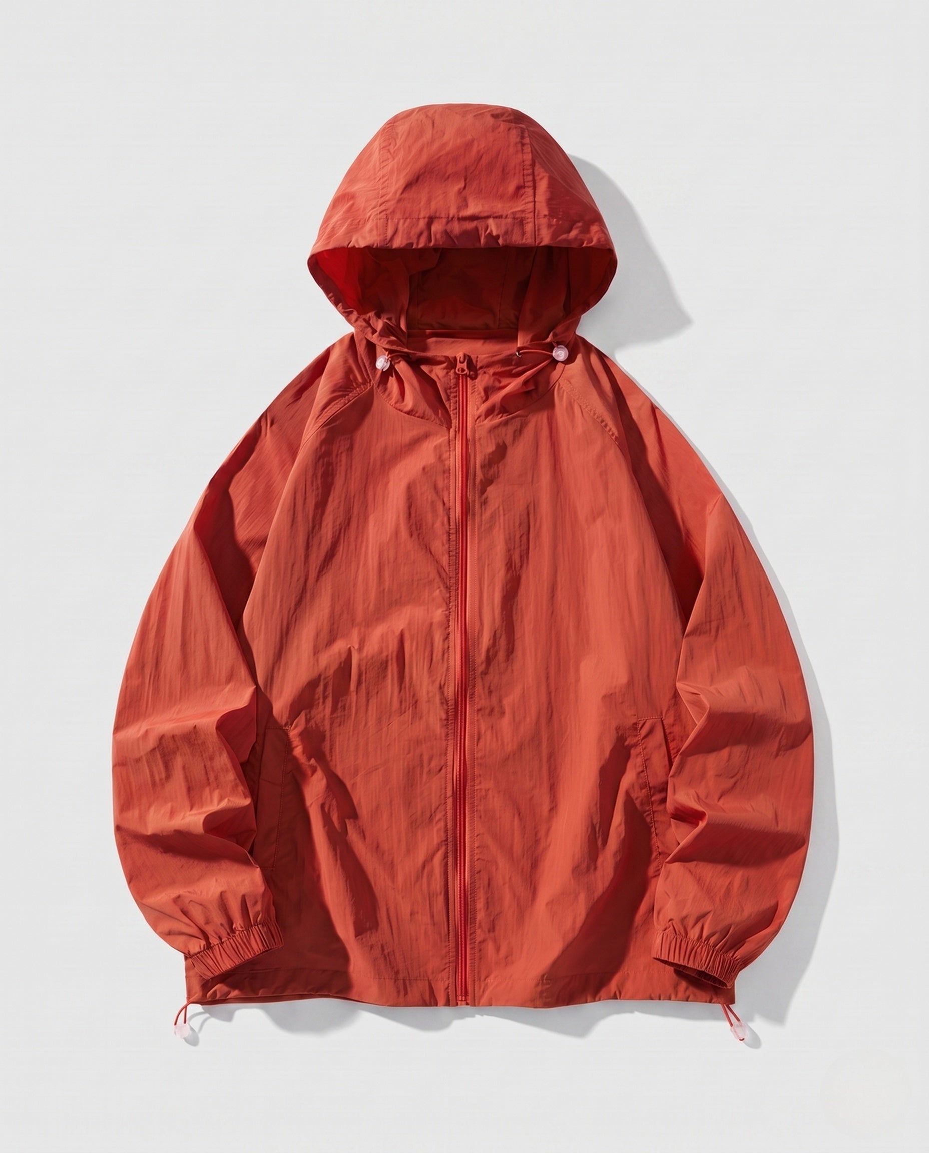 Women's Lightweight Windbreaker with Adjustable Hood