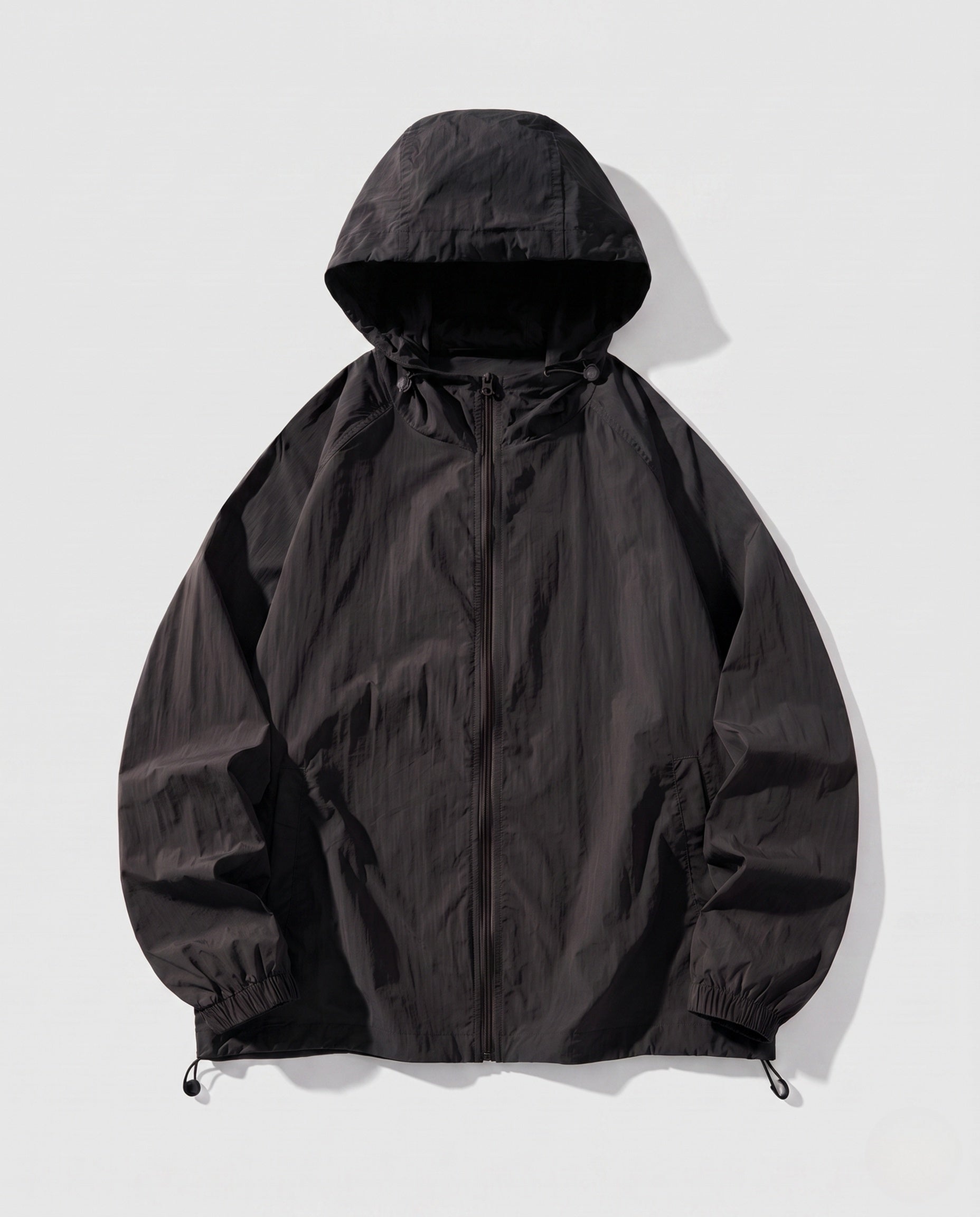 Women's Lightweight Windbreaker with Adjustable Hood