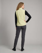 Women's Sporty Quilted Vest with High Collar - Back View