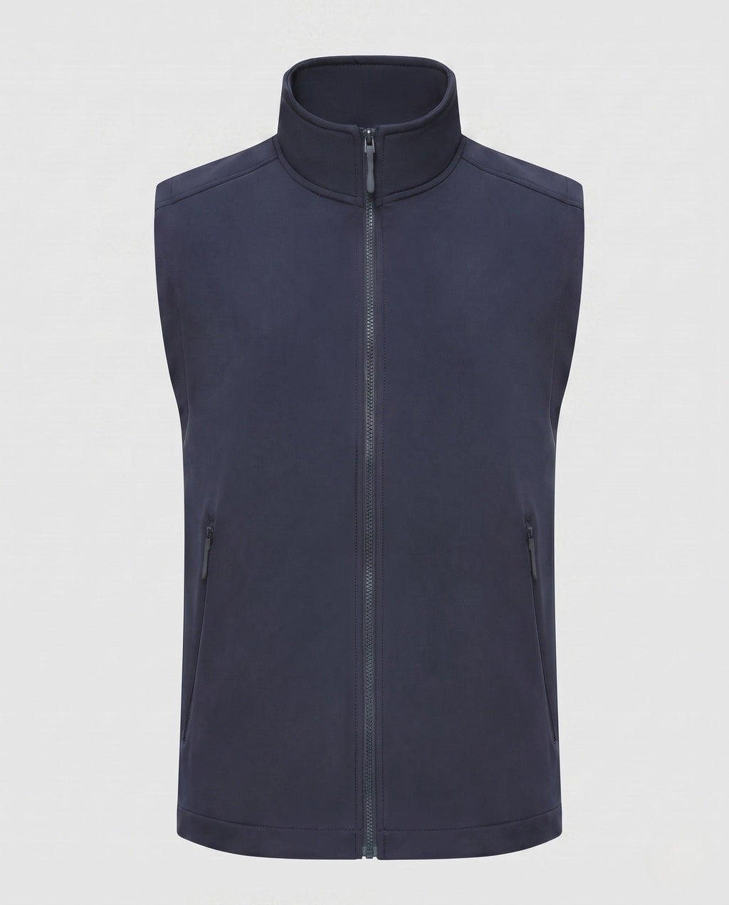 Women's Sporty Quilted Vest with High Collar