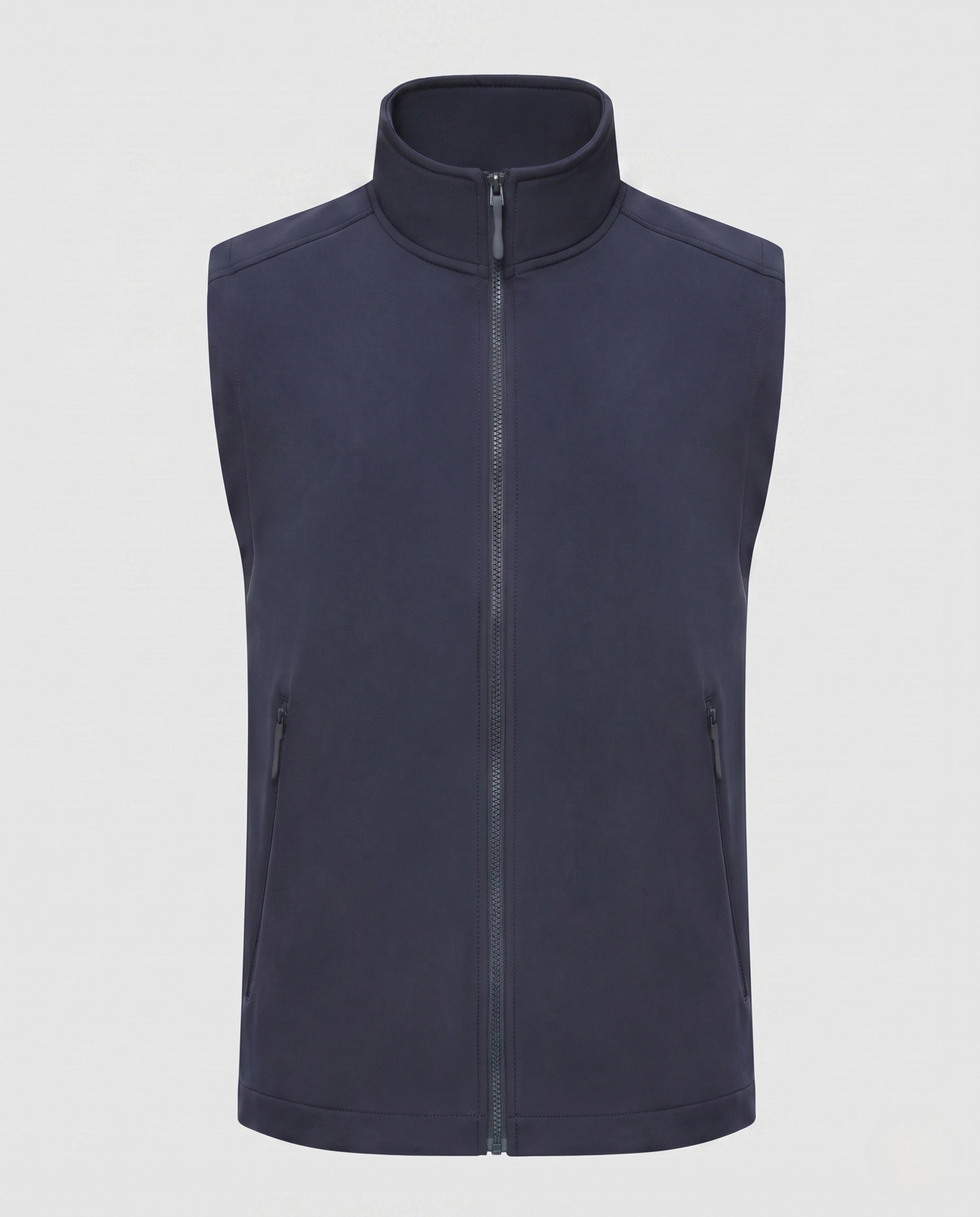 Women's Sporty Quilted Vest with High Collar