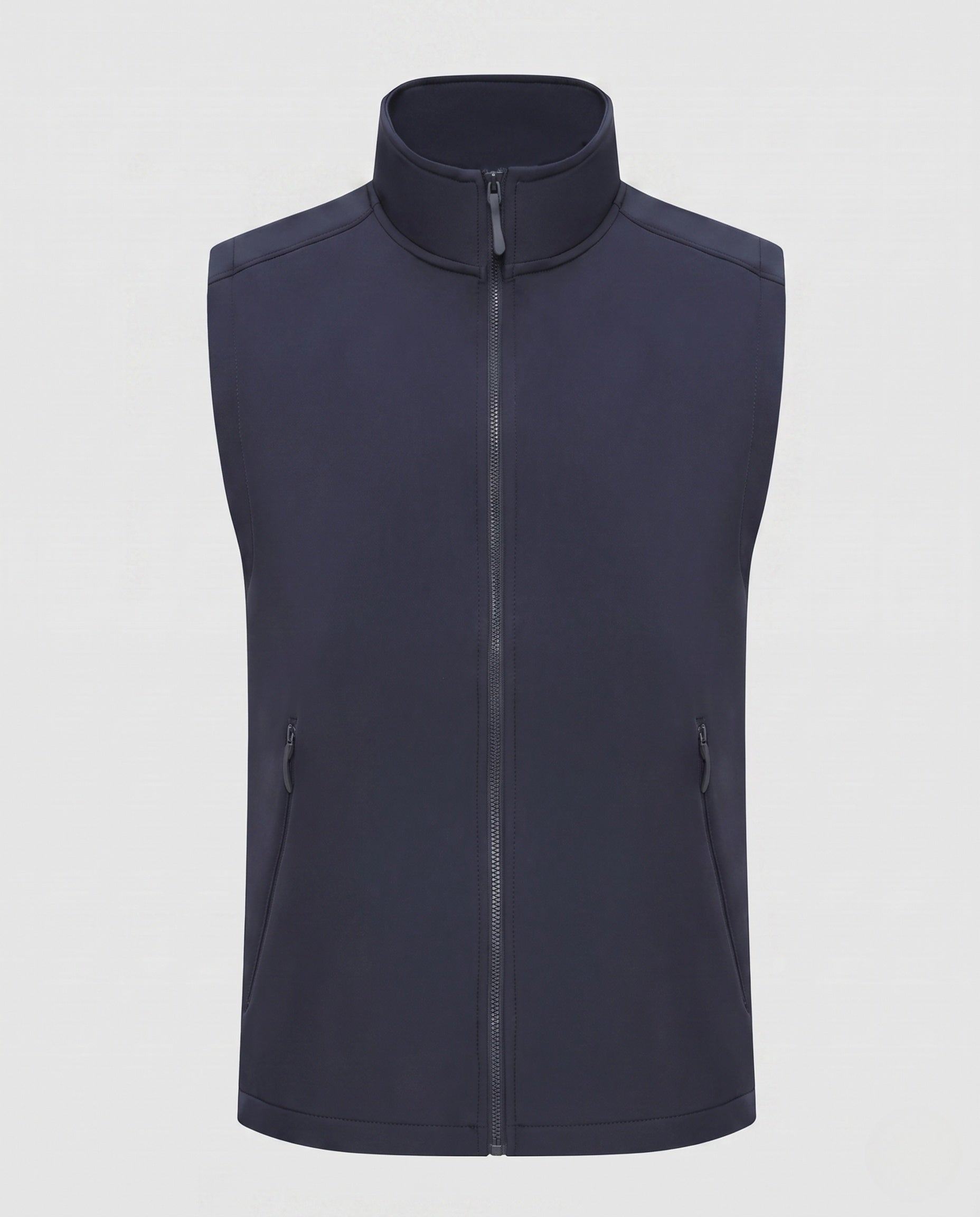 Women's Sporty Quilted Vest with High Collar