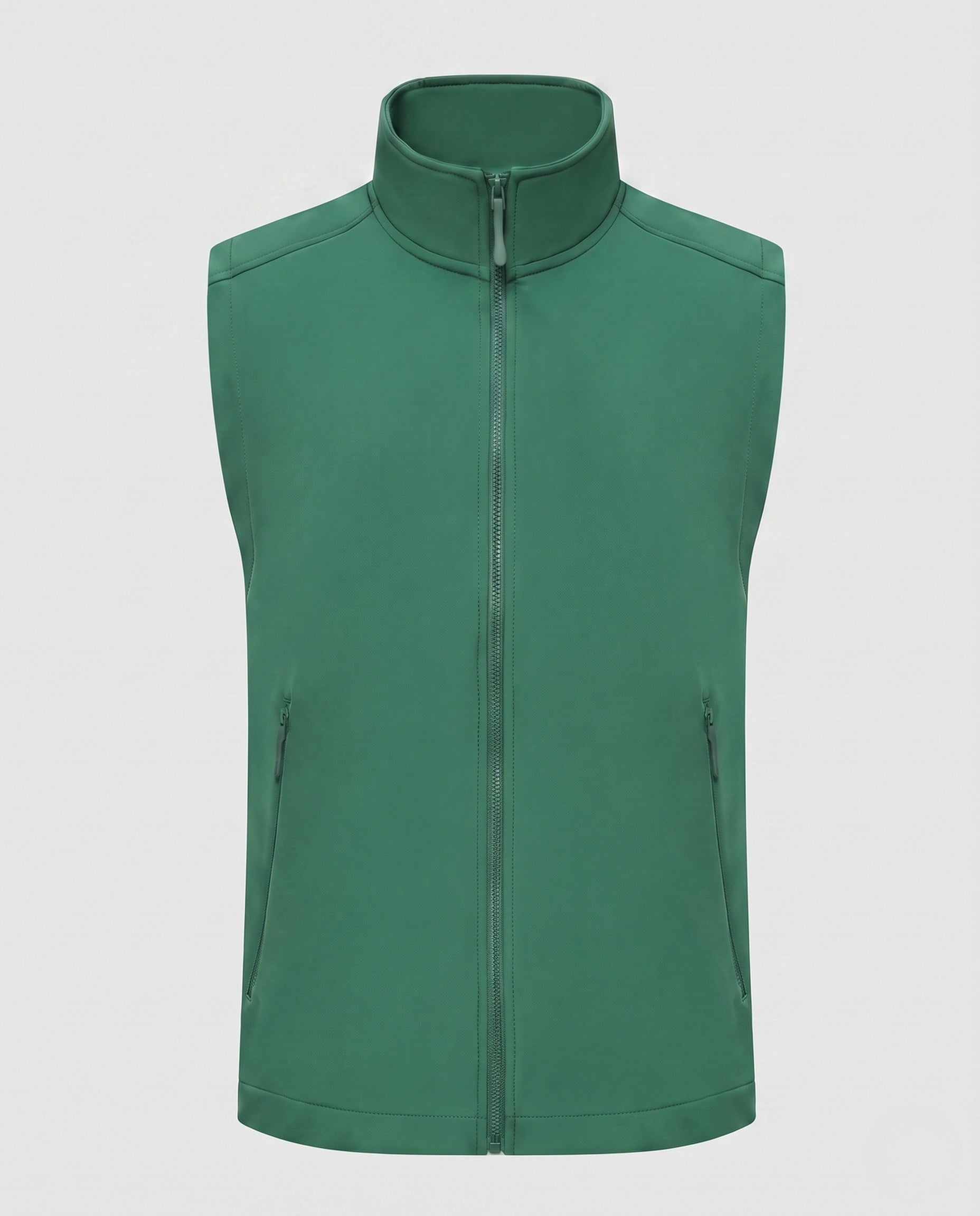 Women's Sporty Quilted Vest with High Collar