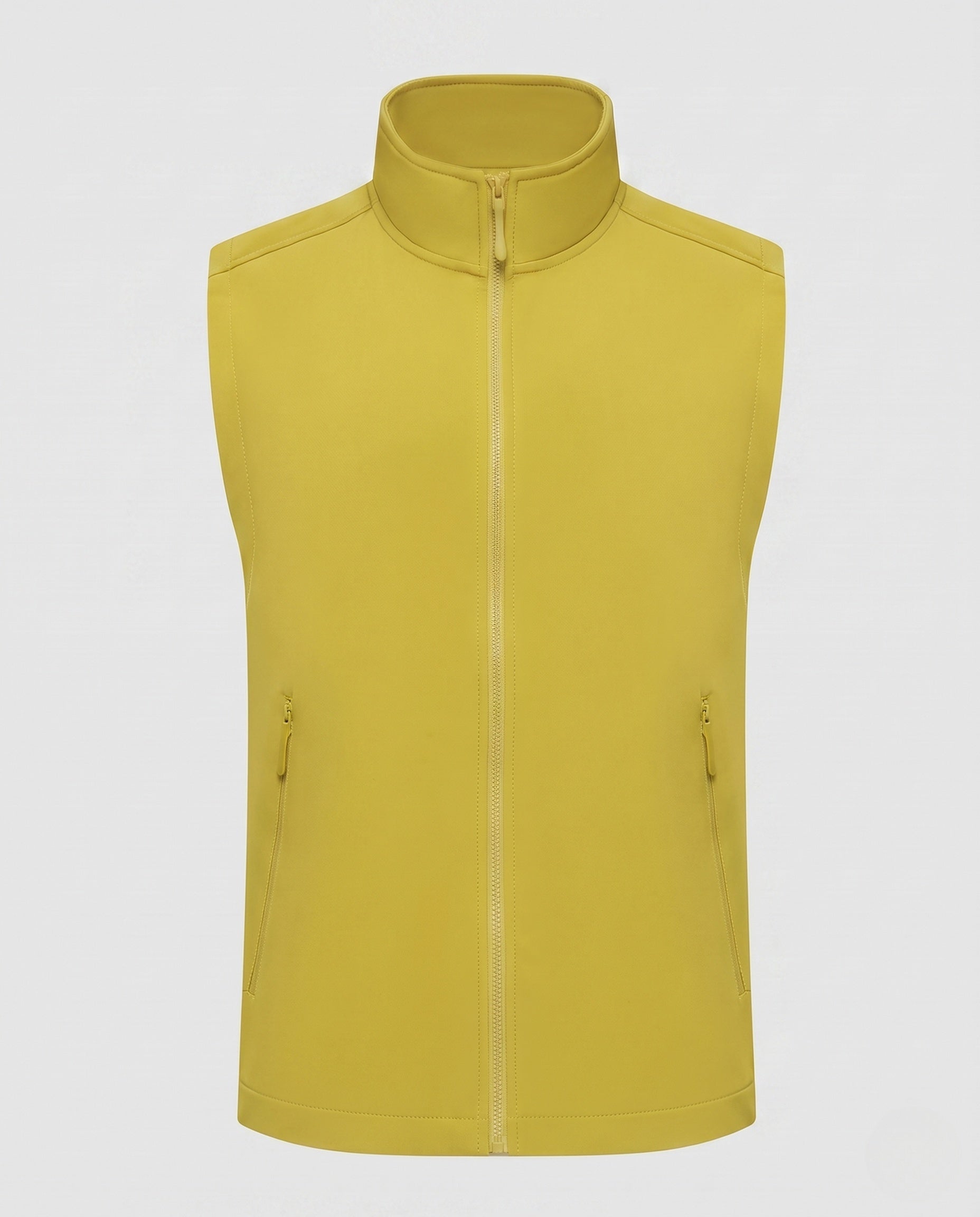 Women's Sporty Quilted Vest with High Collar
