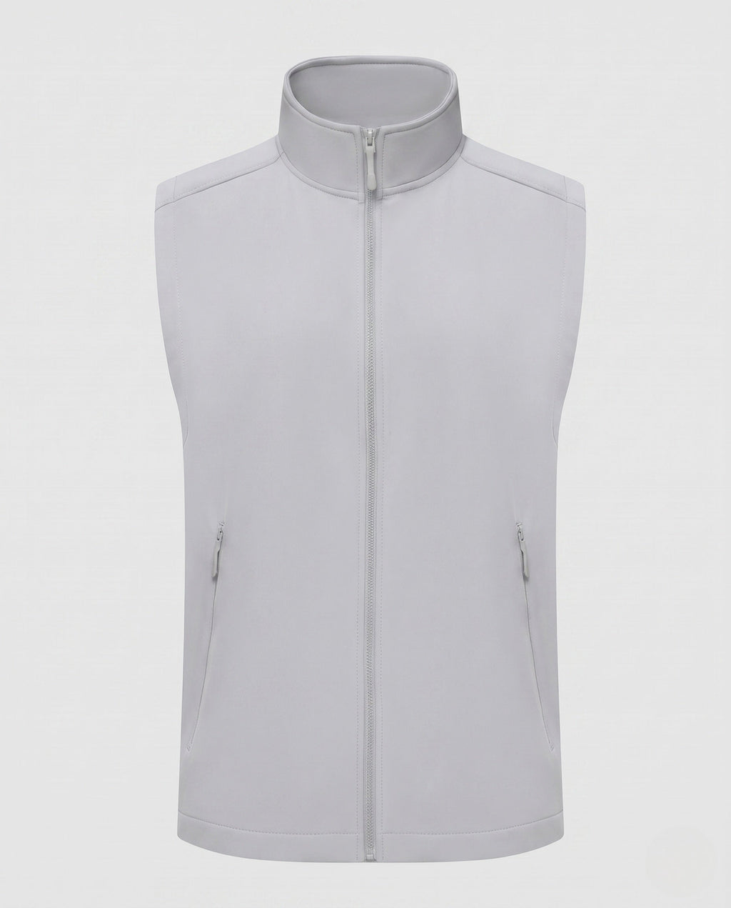 Women's Sporty Quilted Vest with High Collar