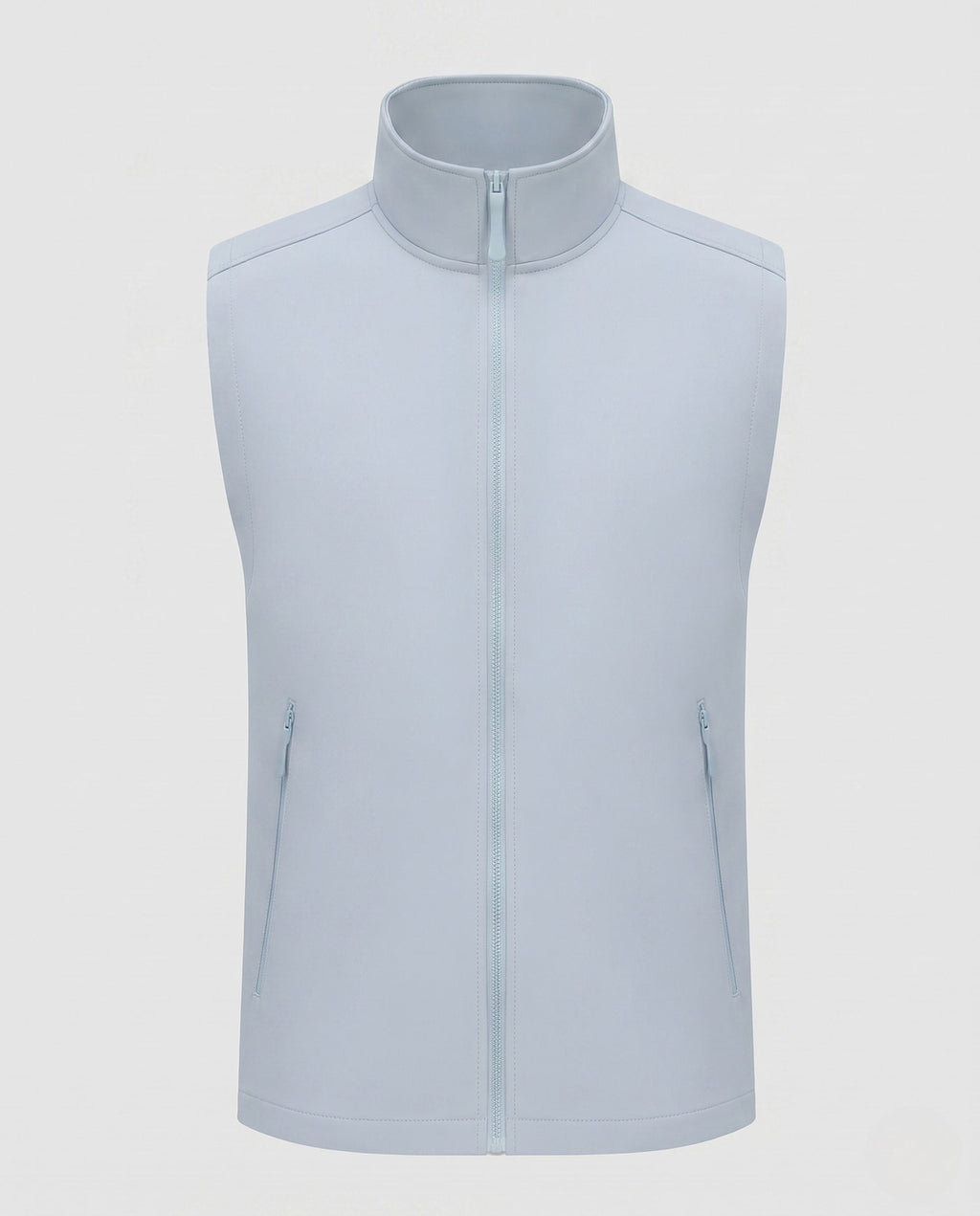 Women's Sporty Quilted Vest with High Collar