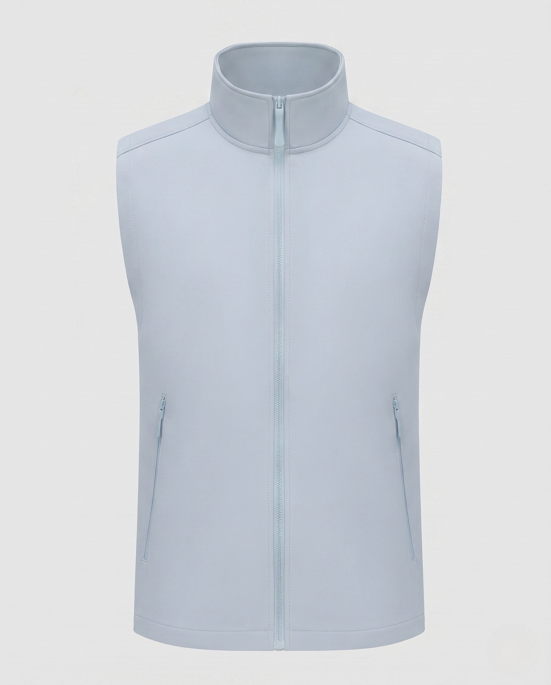 Women's Sporty Quilted Vest with High Collar