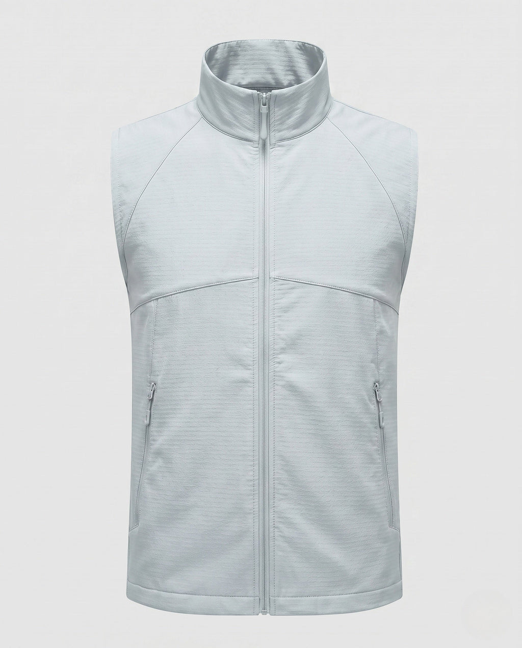 Women's Sporty Quilted Vest with High Collar