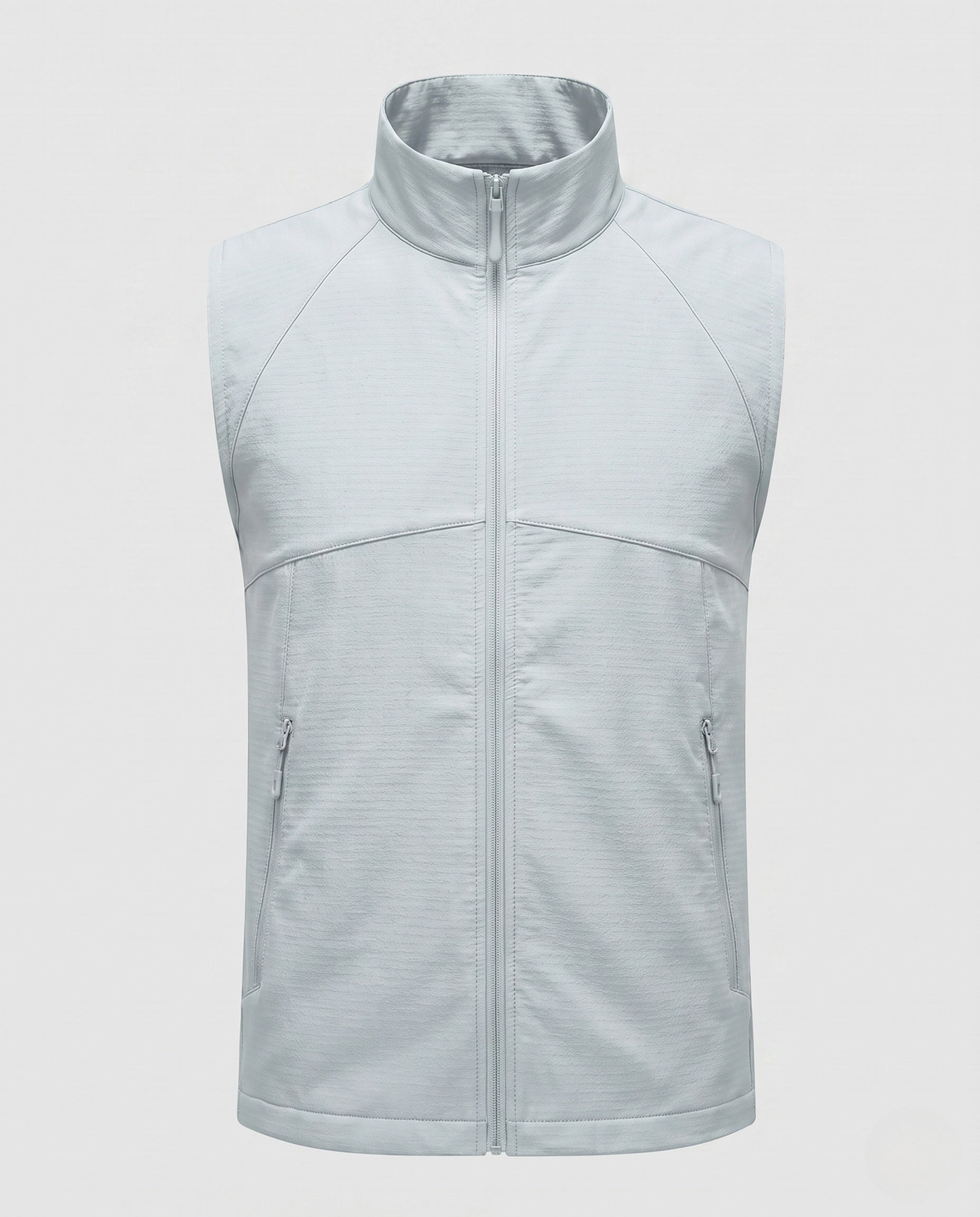 Women's Sporty Quilted Vest with High Collar